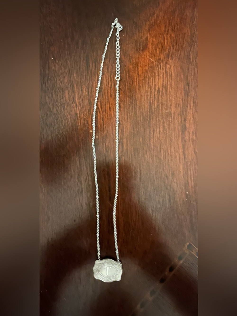 Silver Initial Pendant Necklace - Women's Jewelry
